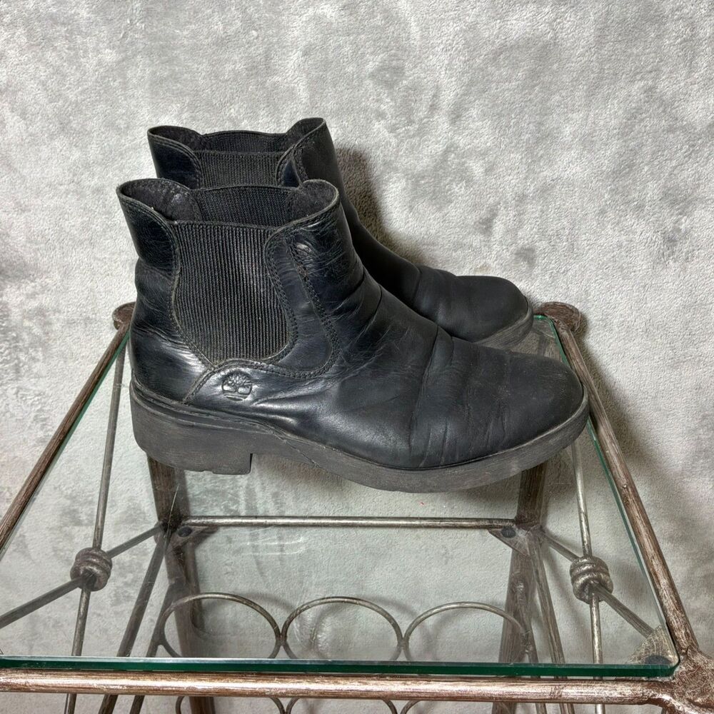 Timberland Leather Chelsea Ankle Boots Women’s size 7 Black